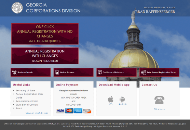Georgia name search SOS