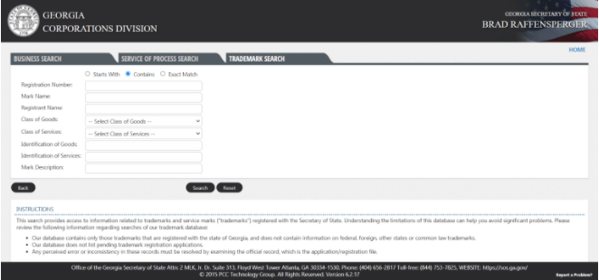 Georgia name search step 3