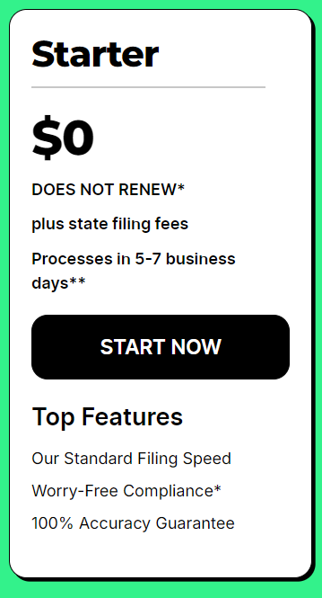 zenbusiness starter plan